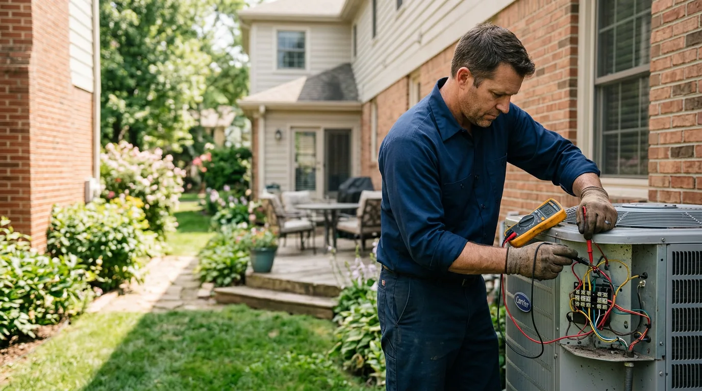 HVAC technician working near Ivydale, WV